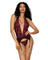 Dream Girl Lingerie Sexy Garter Slip & G-String - OS - Teddies and Bodysuits